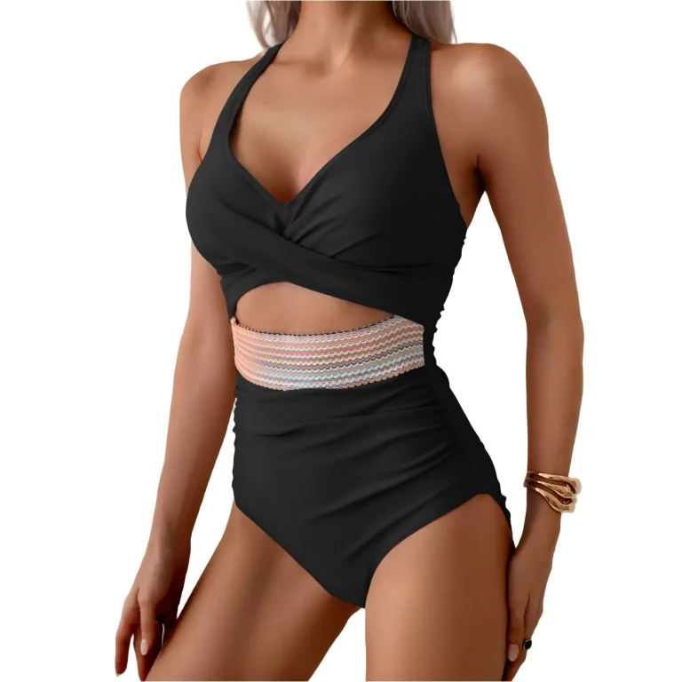 Women’s One Piece Swimsuit Manufacturer | Tummy Control V Neck Bathing Suit Supplier