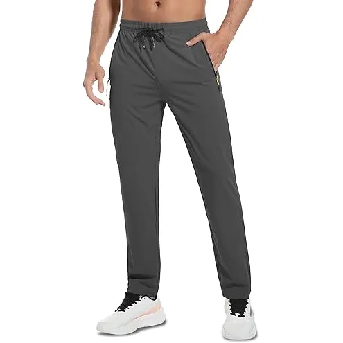 Men’s Mesh Quick Dry Athletic Pants Manufacturer & Supplier | Lightweight Workout Sweatpants with Zip Pockets
