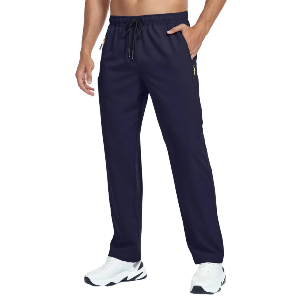 Men’s Quick Dry Running Pants with Zipper Pockets