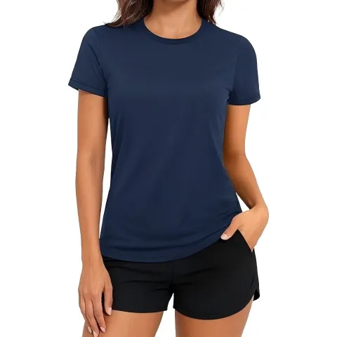 Women’s Quick Dry Hiking Shirts Manufacturer | Short Sleeve Outdoor Athletic Tops Supplier