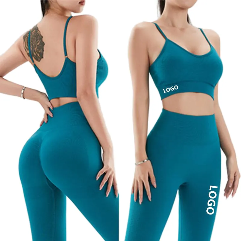 Women’s Workout Set Manufacturer | 2-Piece Yoga Outfit High Waisted Leggings & Sports Bra Supplier