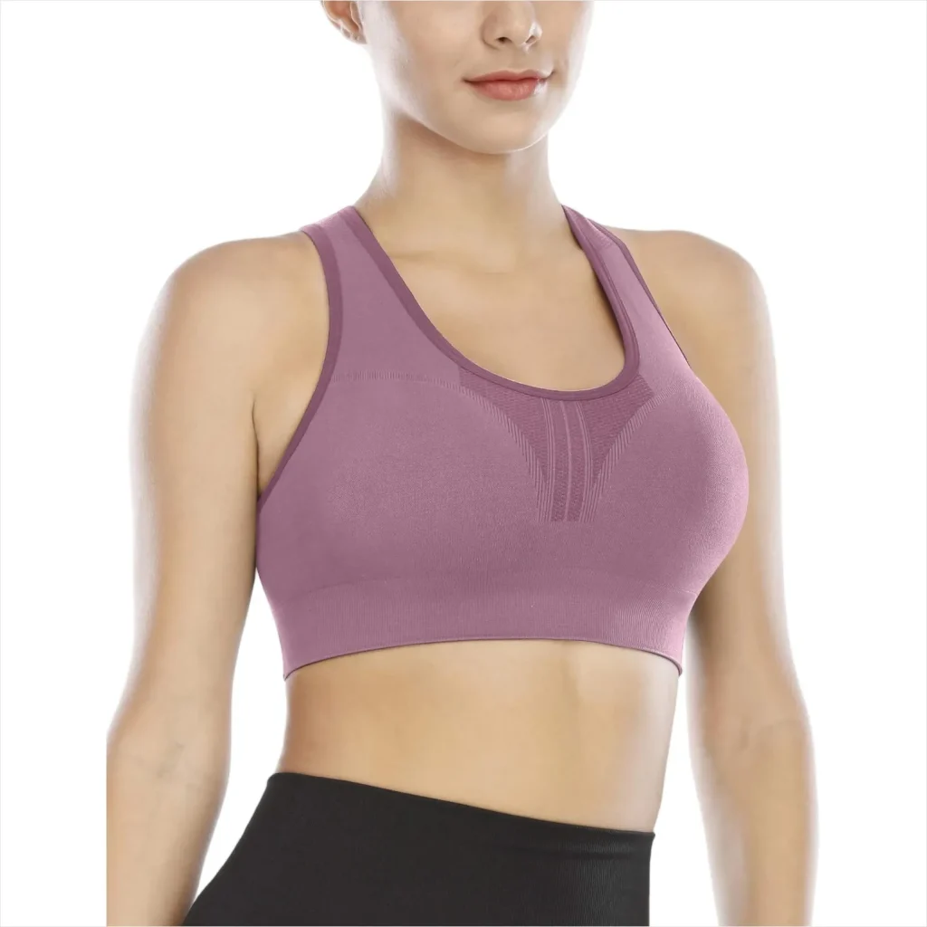 Women’s Seamless Sports Bra Criss Cross Back