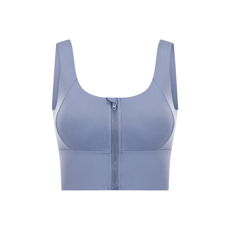 Women’s Zip Front Sports Bra Manufacturer | Longline Yoga Bra Supplier