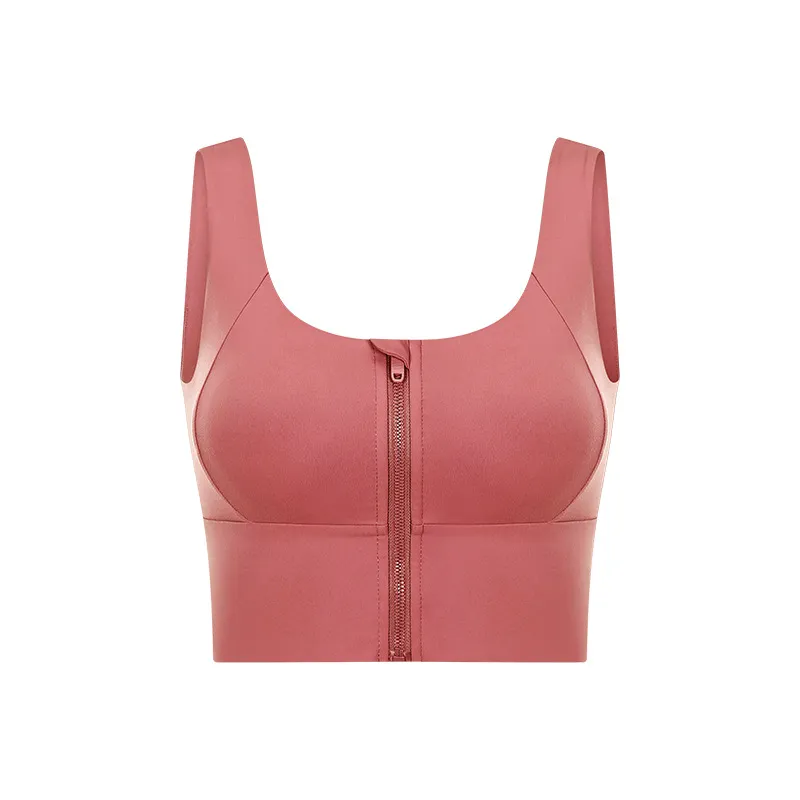 Women’s Zip Front Sports Bra Manufacturer | Longline Yoga Bra Supplier