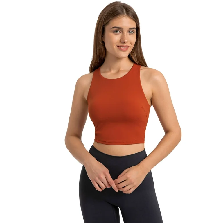 Women’s Workout Tank Top Manufacturer | Cotton Racerback Crop Yoga Top Supplier