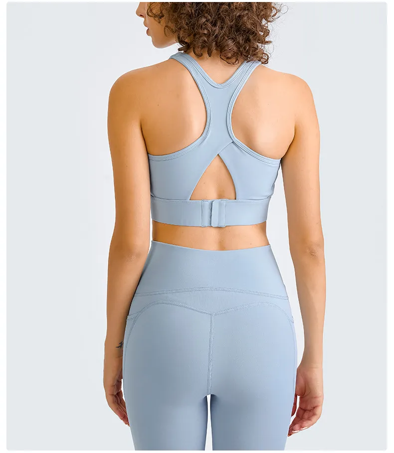 Women’s Sports Bra Manufacturer | Wireless Padded Racerback Medium Support Bra Supplier