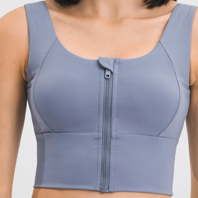 Women’s Zip Front Sports Bra Manufacturer | Longline Yoga Bra Supplier